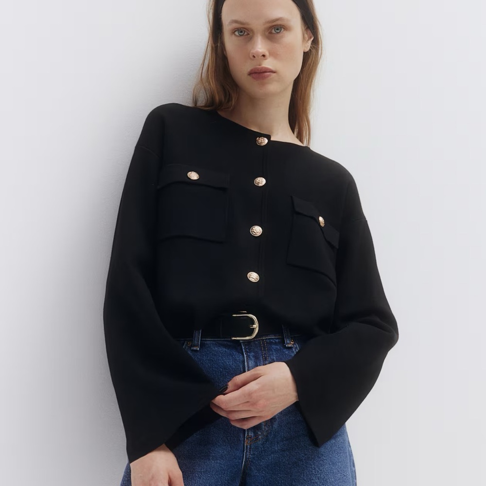 H&M Black Sweater Cardigan